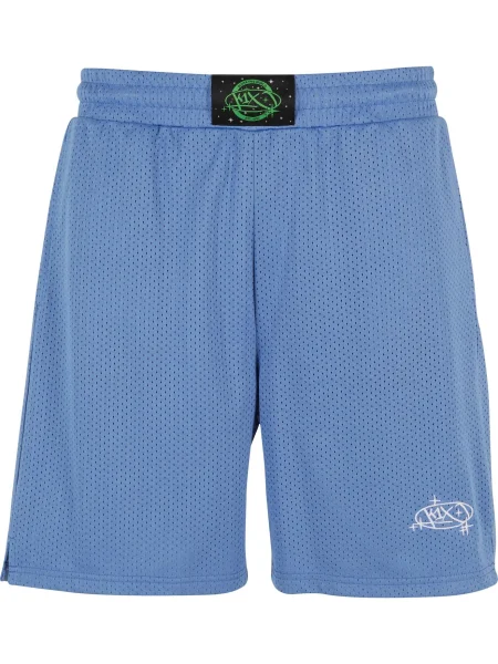 Pantaloni albastru alb