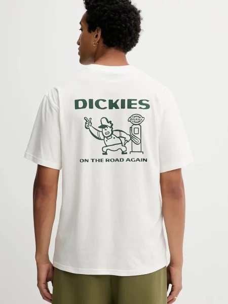 Тениска Dickies с десен бежово