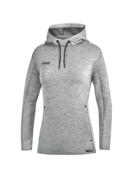 Bluza z kapturem Jako Premium Basics szara