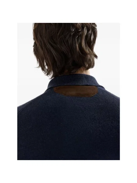 Sweter Brunello Cucinelli niebieski