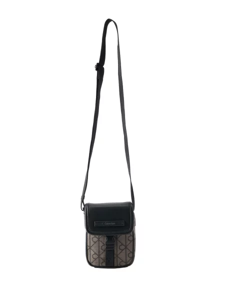 Calvin Klein Torba za čez ramo temno bež črna