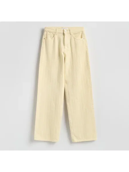 Reserved Csíkos nadrág yellow jeans sárga