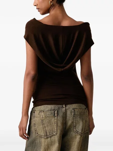 Top Miss Sixty cu glugă maro