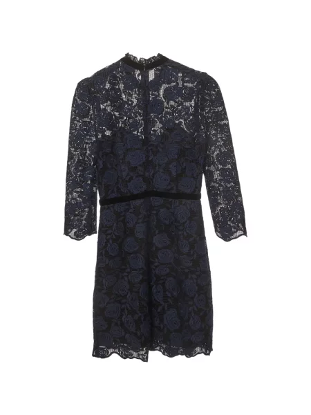 Rochie mini Sandro din dantelă albastru