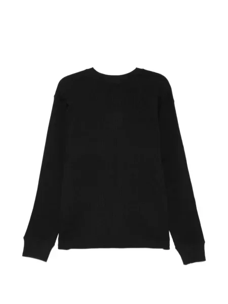 Πλεκτή μπλούζα Carhartt Wip με αυτόγραφο μαύρο
