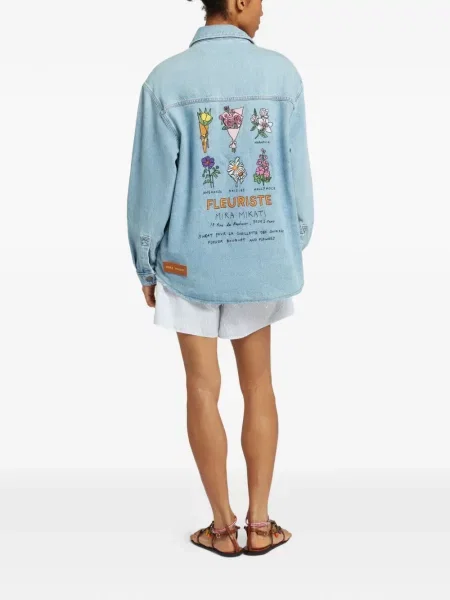 Gėlėtas striukė Mira Mikati mėlyna