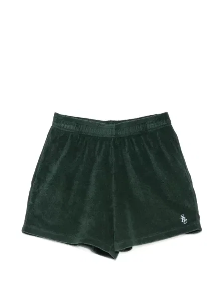 Pantaloni scurți Sporty & Rich cu broderie verde