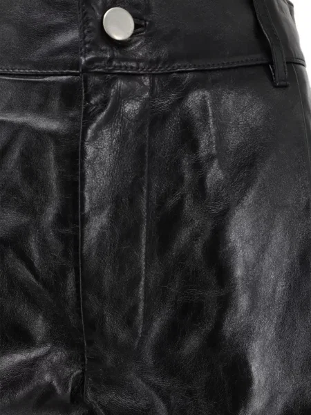 Pantaloni Soeur din piele negru