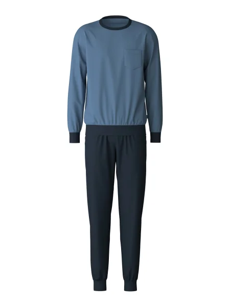 CALIDA Dolga pižama / temno modra