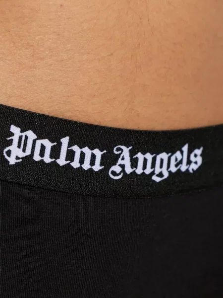 Chiloți tanga Palm Angels cu autograf negru