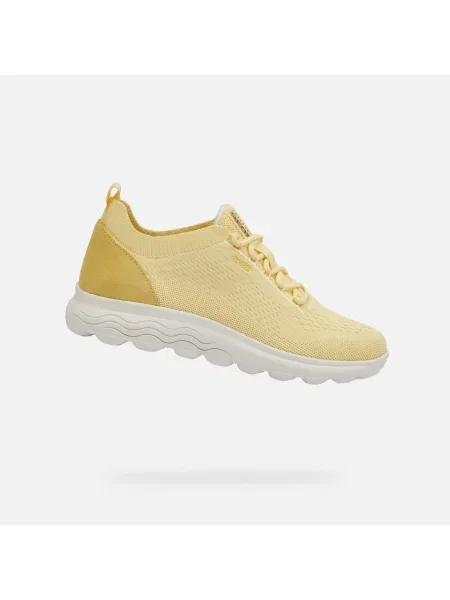 Sneakersy Geox skórzane żółte