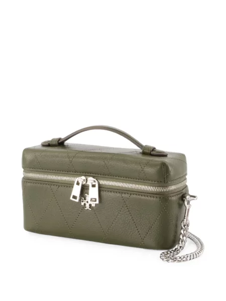 Matlasat geantă shopper Tory Burch verde