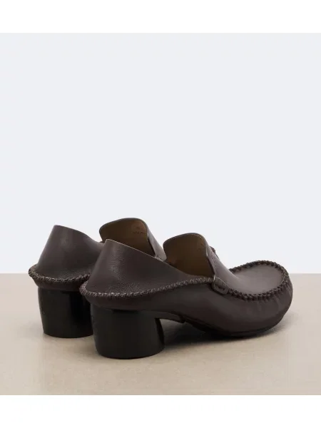 Pantofi cu toc Loewe din piele maro