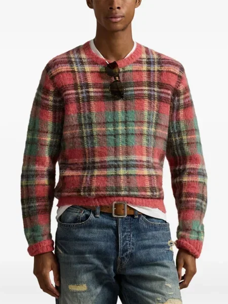 Briaunotas pusiau užtrauktukas zomšinės bokseriai Polo Ralph Lauren balta