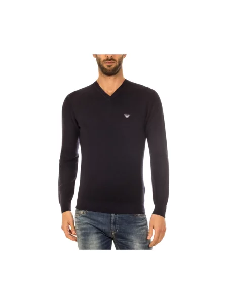 Sweter Armani Jeans niebieski