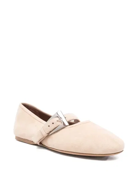 Balerini Paris Texas din piele de căprioară cu cataramă