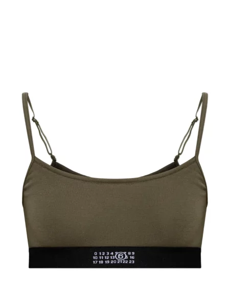 Sutien Mm6 Maison Margiela cu autograf verde