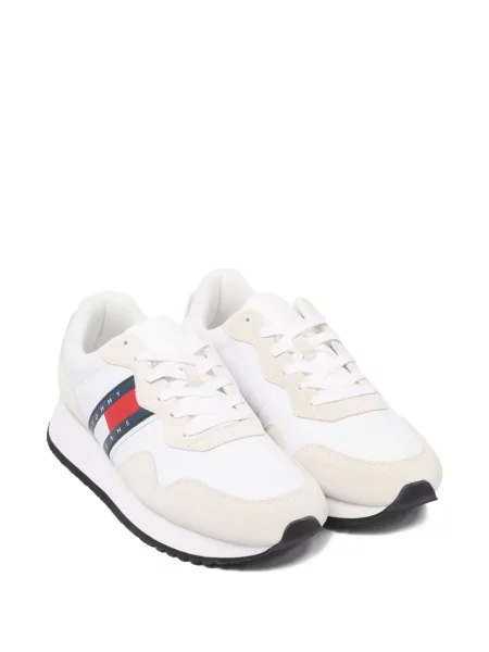 Sneakerși Tommy Jeans din piele alb