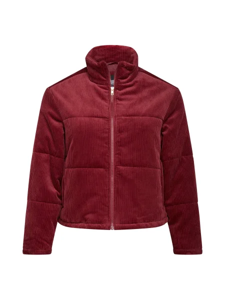 Urban Classics Geacă de primăvară-toamnă Corduroy Puffer Jacket burgundy roșu
