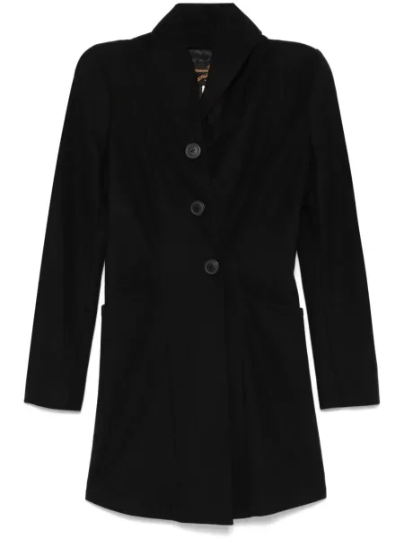 Vlněný kabát Vivienne Westwood Pre-owned černý