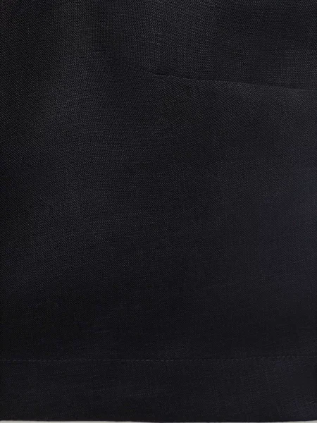 Лляний Топ MANGO чорний