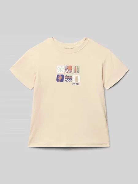 Koszulka z nadrukiem krój regular fit Blue Seven