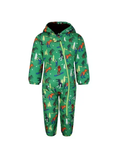 Kombinezon na śnieg dziecięcy Baby Bambino II Dinosaur Wodoodporny zielony