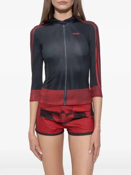 Fustă Adidas cu broderie conici cu model camuflaj negru