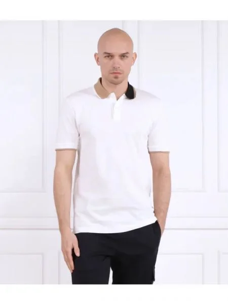 BOSS BLACK Polo Parlay alb