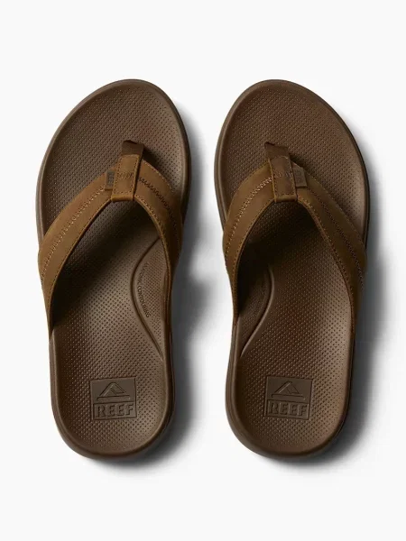 Reef flip-flops pentru bărbați din piele Cushion Phantom maro