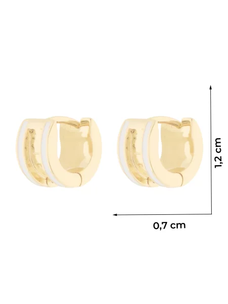 Ted Baker Uhani Rolo zlata bela