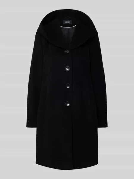 Płaszcz wełniany z domieszką kaszmiru model ‘BELLA’ Milo Coats czarny