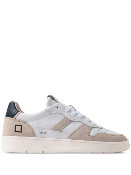Sneakerși D.a.t.e. din piele de căprioară alb