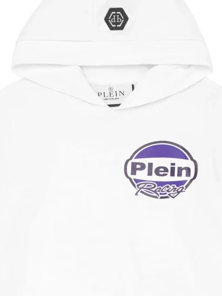 Bluza z kapturem dziecięca Philipp Plein biała