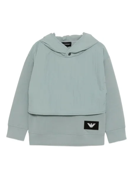 Bluza z kapturem dziecięca Emporio Armani zielona