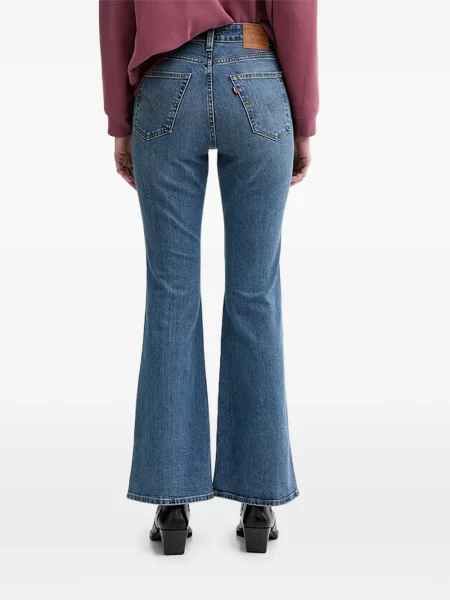 Blugi drepți Levi's® evazate verde