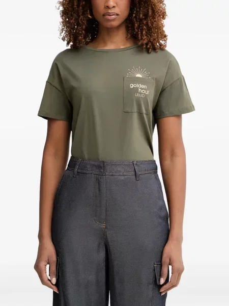Tricou Liu Jo cu imagine verde
