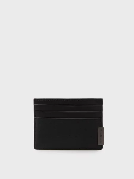 Кожаный кошелек Tommy Hilfiger черный