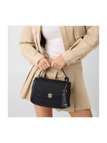 Guess Geantă Audrey Logo negru
