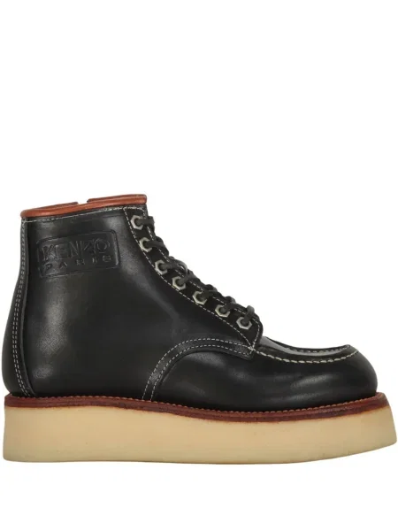 Cizme scurte Kenzo din piele negru
