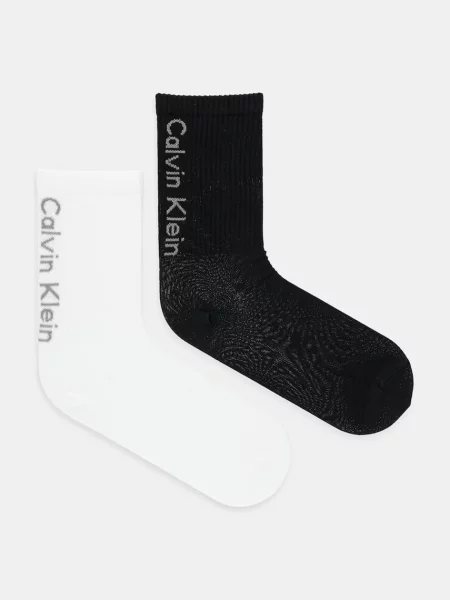 Чорапи Calvin Klein Jeans 2 чифта черно