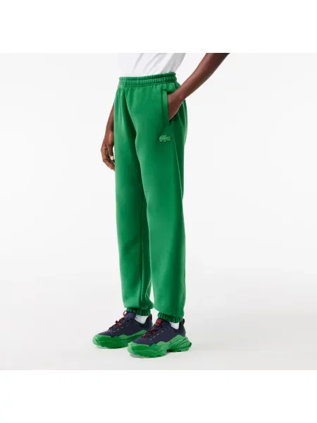 Lacoste Spodnie Dresowe Cotton Jogger zielone