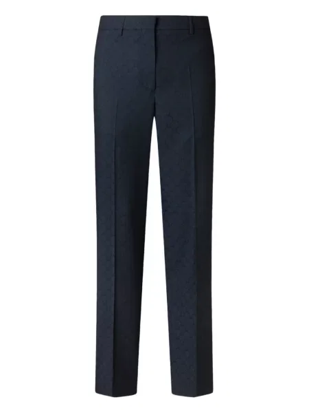 Pantaloni Etro din jacard albastru