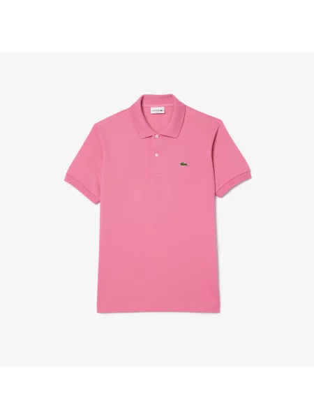 Lacoste Koszulka Polo Oryginał Petit Piqué różowa
