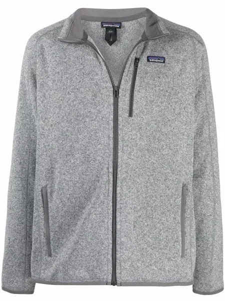 Geacă Patagonia din fleece gri