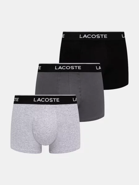 Lacoste testhezálló boxeralsó férfi elasztánnal csomag fekete