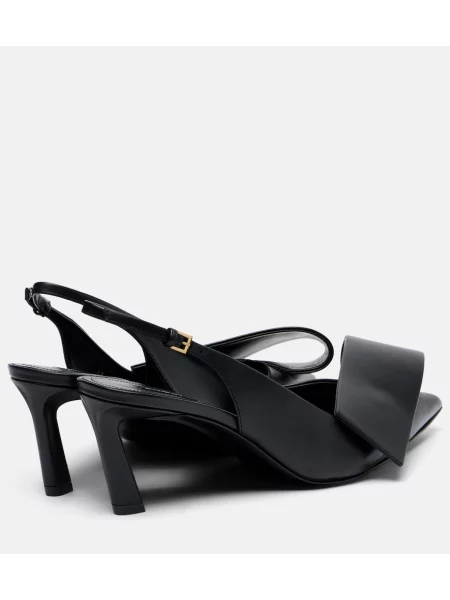 Pantofi cu toc Givenchy din piele slingback negru