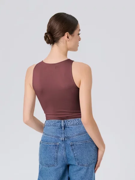 Комбінезон типу боді дівчачий бордовий