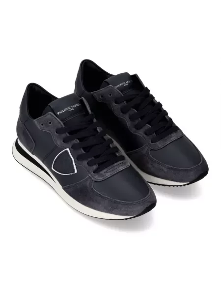 Buty do biegania Philippe Model zamszowe do biegania niebieskie