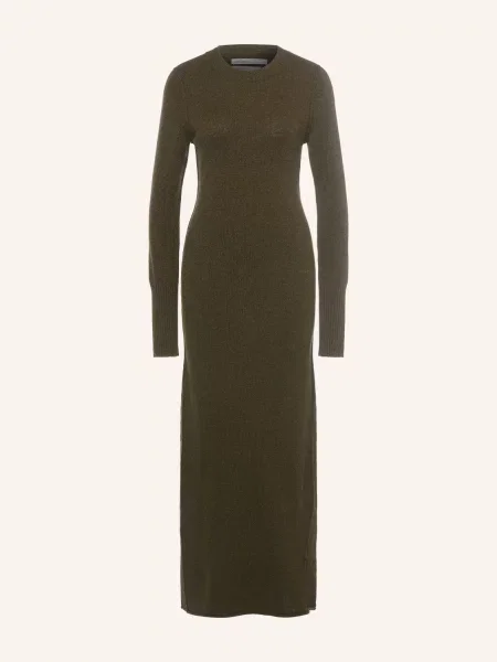 Allsaints Pletené Šaty Erith olivová